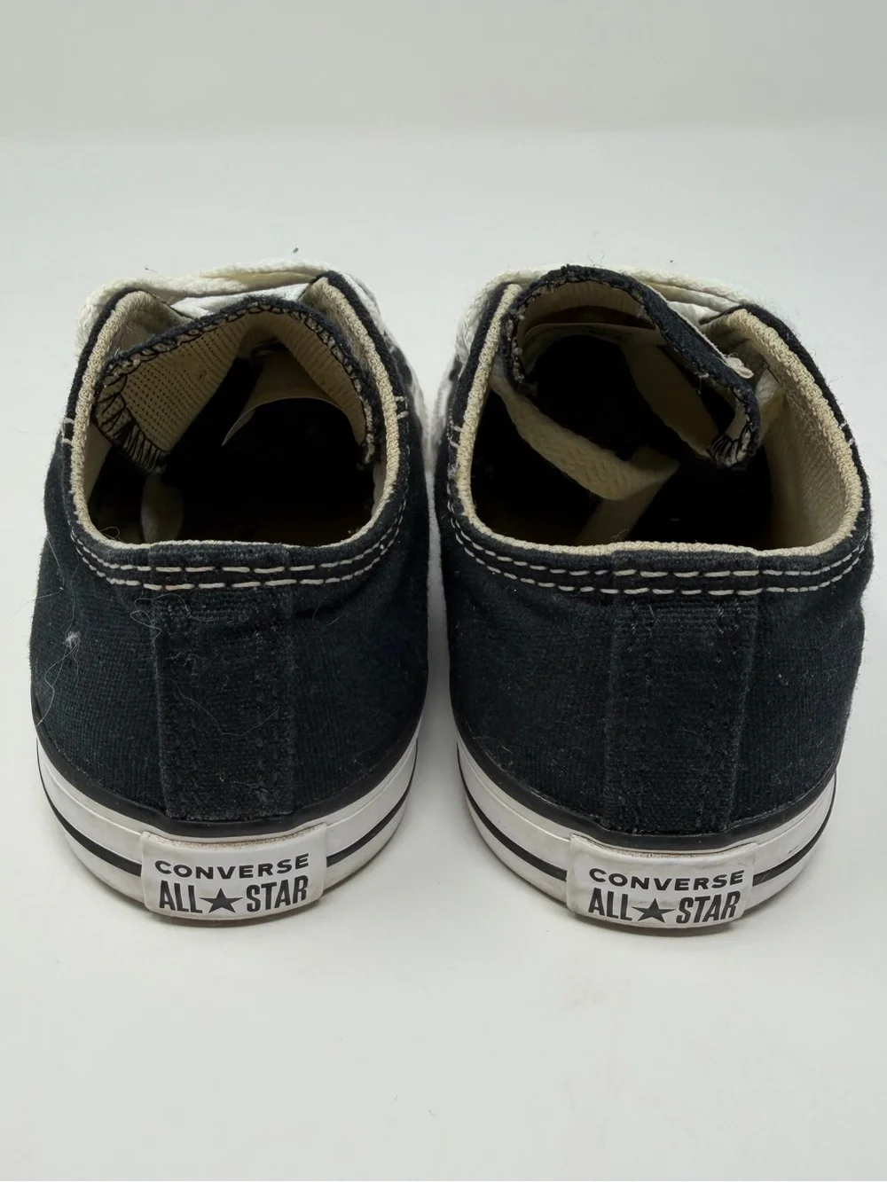 Converse Kids' Black Low Top Canvas Sneakers Sz.9